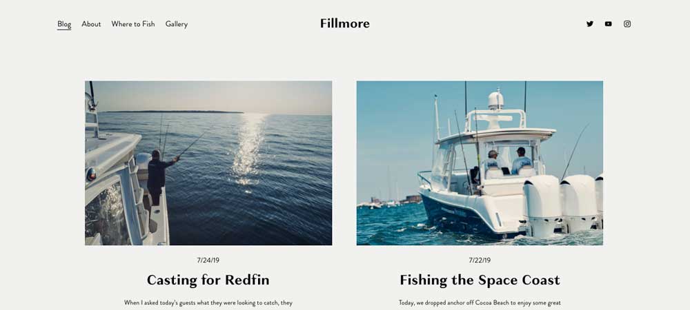 Free template - Squarespace template for Bloggers